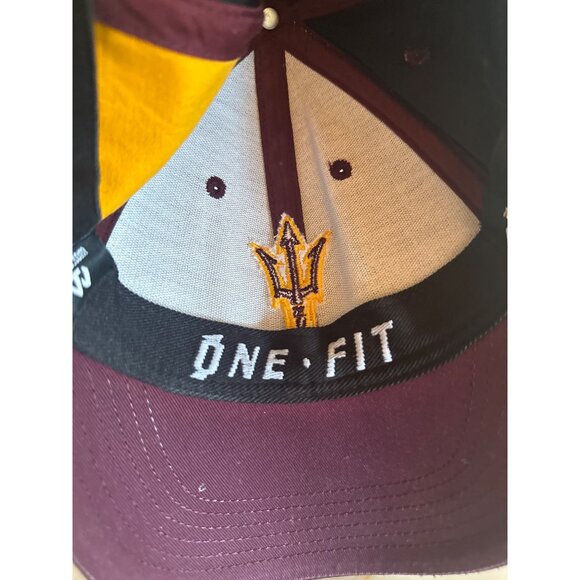 ASU Maroon One-Fit Adjustable Baseball Cap With Embroidered Logo - Picture 6 of 6